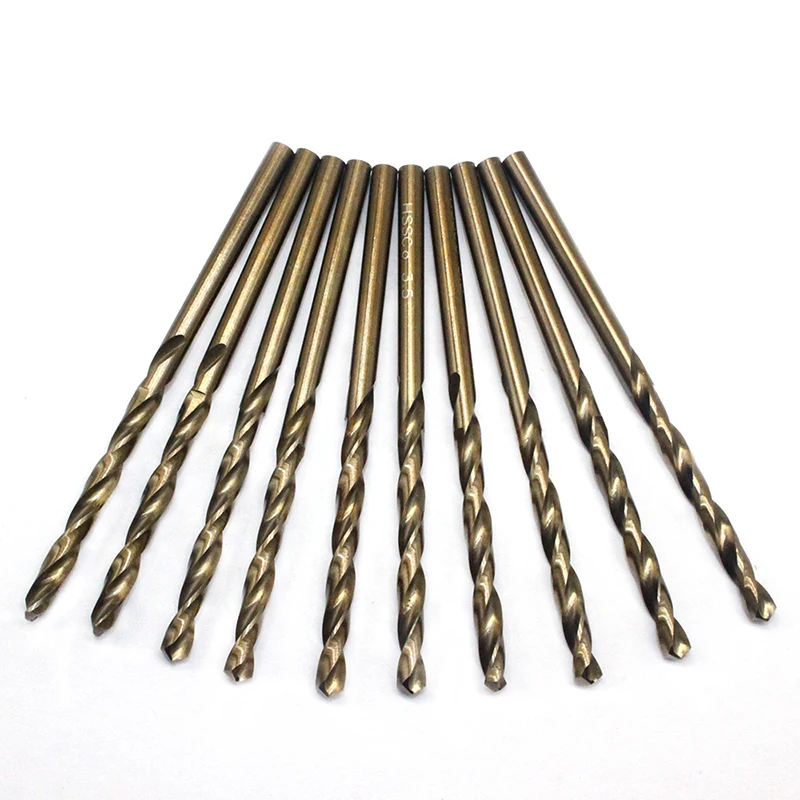 M35 3.5mm 스트레이트 생크 고속 스틸, 코발트 풀 그라인딩 특수 스테인레스 스틸 금속 리머 비트, 10 개