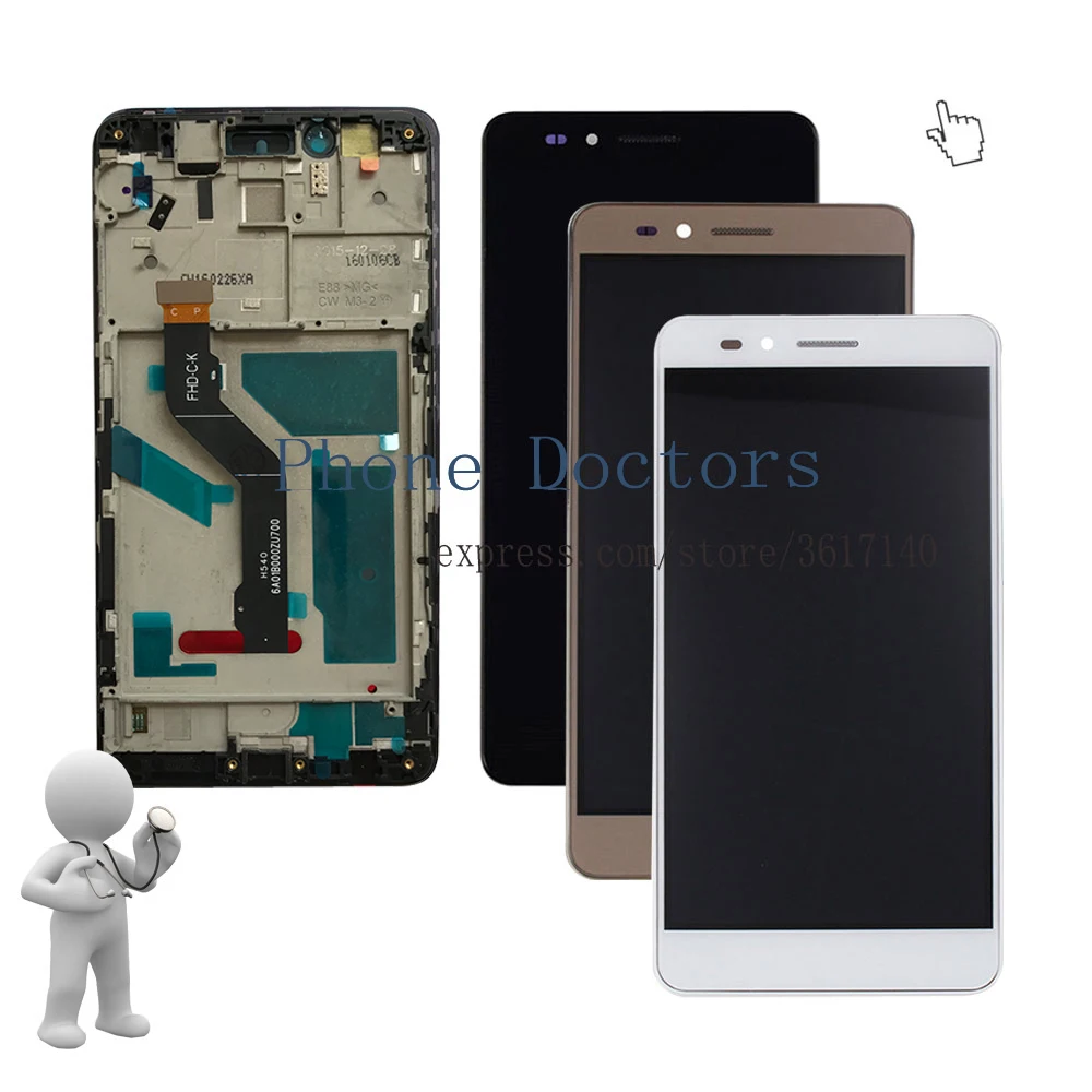 5.5'' Full LCD DIsplay + Touch Screen Digitizer Assembly With Frame For Huawei Sensa LTE H710VL H715BL ; New ; 100% Tested