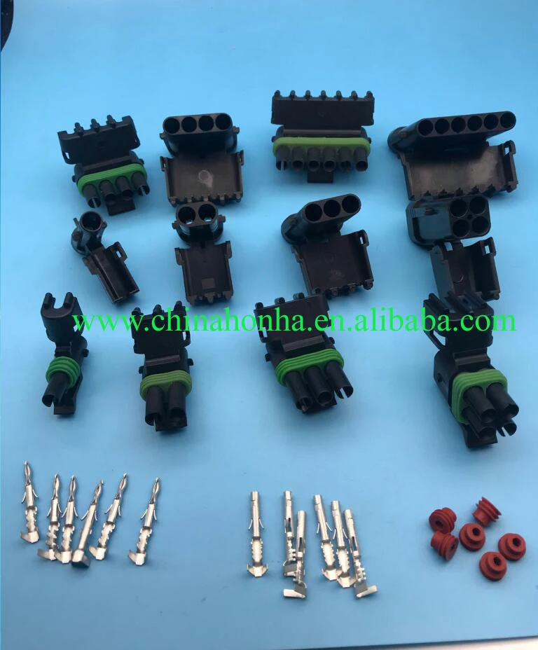 

1/2/3/4/6 Pins Way Auto Connector Plugs High Quality 2.5 Series Connectors for Delphi 12015797 12010974 12010717 12015793