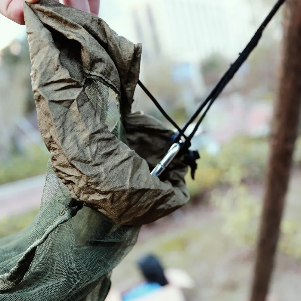 330*150cm Outdoor Hammock Mosquito Net Cover Ultralight Portable Swing, Hanging Chair Mosquito Net