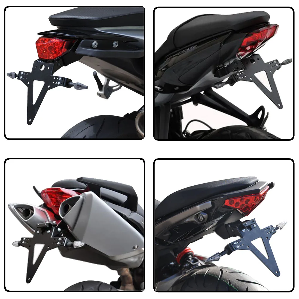 For Suzuki GSF 600 650 700 GSX 1300 1100 GSX 1400 600 F Motorcycle Tail Tidy Fender Eliminator License Plate Holder LED Light