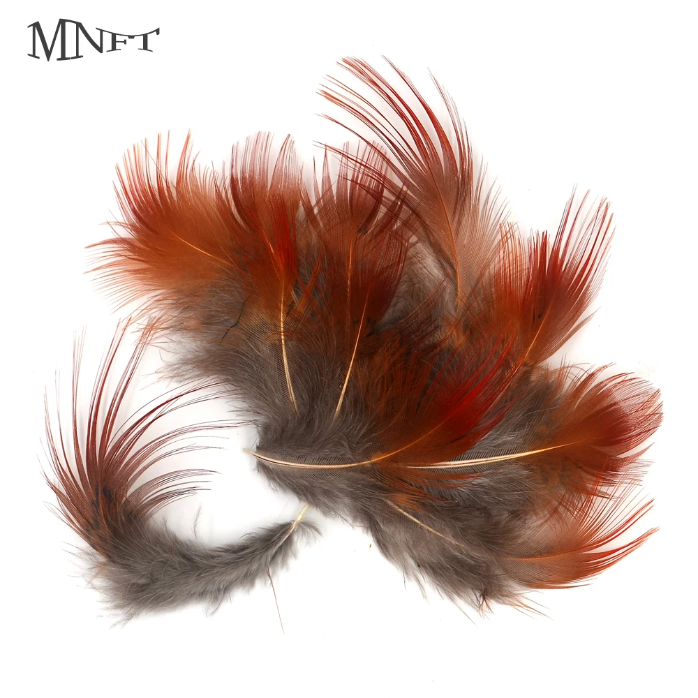 MNFT 20Pcs High Quality Natural Pheasant Herl Feather DIY Fly Tying Material Making Nymph Fishing Fly Material