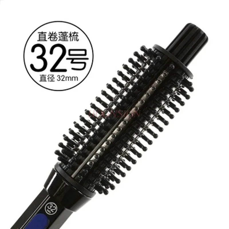 Anti-scalding Ceramic Electric Hair Comb Does Not Hurt Straight Round Bar Dual-use Men\'s Buckle Short Hair Pear Head Perm Sale