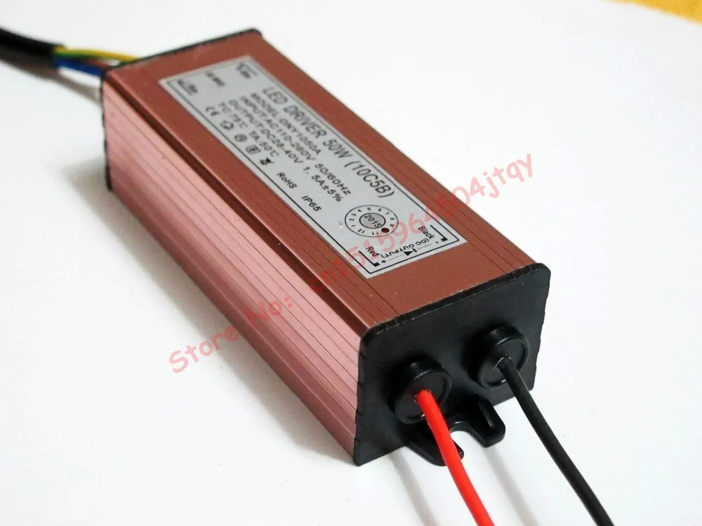 High quality LED Driver DC28-36V 50W 1500mA led power supply floodlight driver (10 Series 5 Parallel) Waterproof IP65