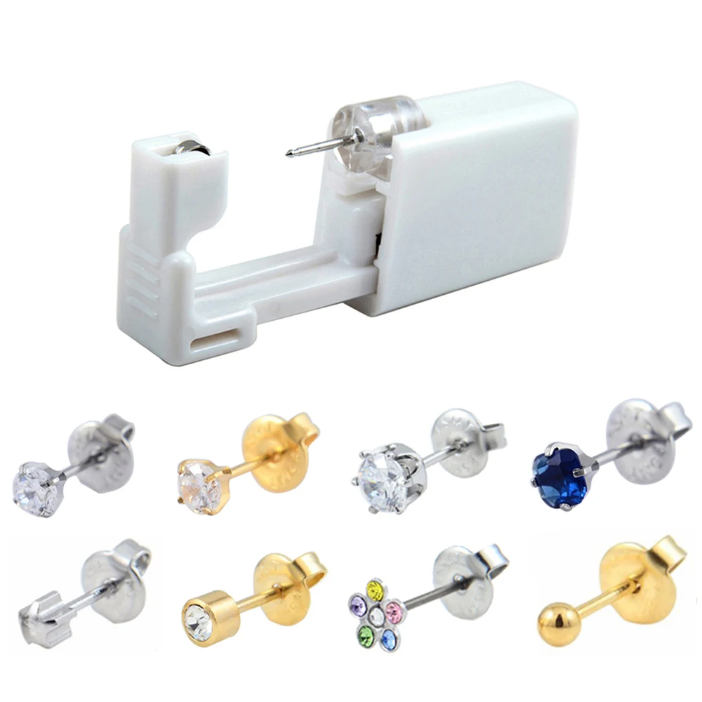 

Showlove-24 pcs Stainless Steel Ear Piercing Unit Stud Earring Body Jewelry Tragus Cartilage 20G