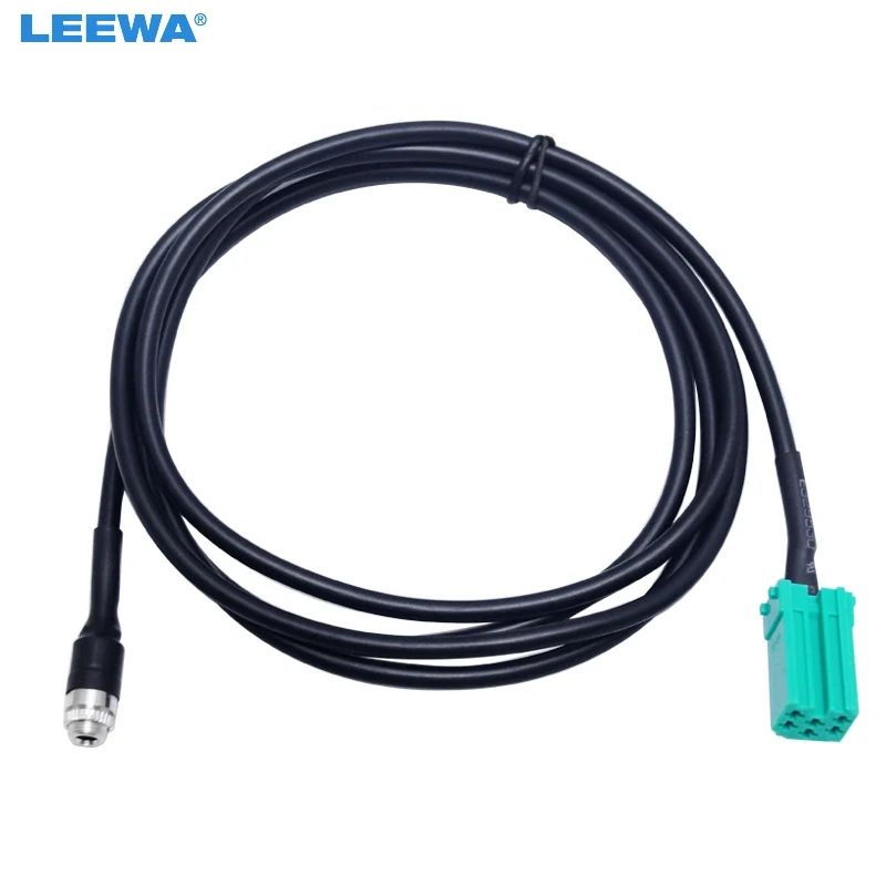 

LEEWA 40pcs New 150cm Aux Cable Adapter Mini ISO 3.5MM Jack Cable For Renault OEM Radio CD Player Wire Cable #CA2859