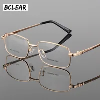 BCLEAR gafas de moda clásicas gruesas chapadas en oro nuevas monturas de gafas ópticas de montura completa para hombres monturas de gafas de moda S902