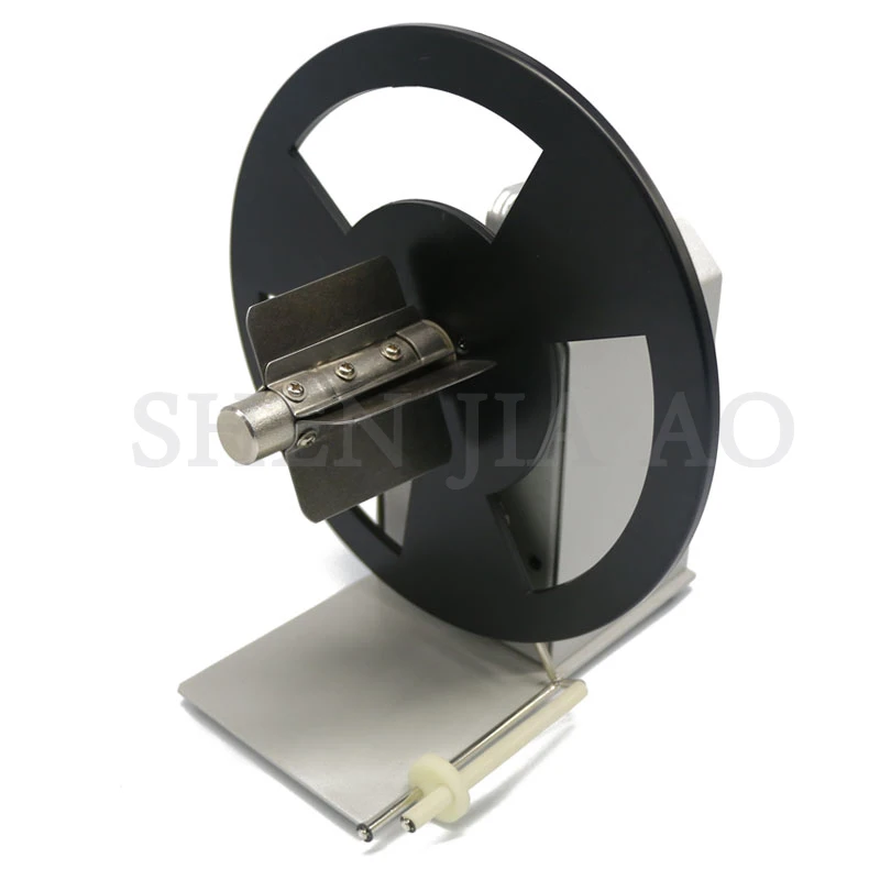 1PC QQTCW-Q5 เครื่องกรอฉลากบาร์โค้ดอัตโนมัติ 100 ~ 240V สองทางฉลากอุปกรณ์กรอสติกเกอร์กระดาษเครื่อง