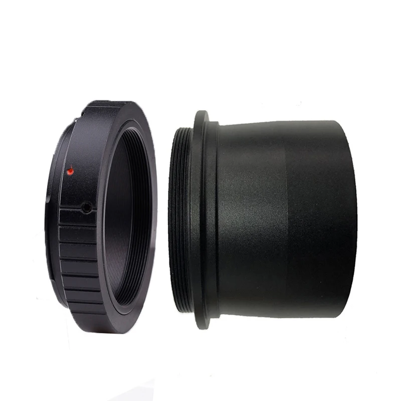 

Metal T Adapter 2inch to 1.25inch M48 Thread Astronomical Telescope Photography Extending Tube Filter Thread + SLR Camera T Ring