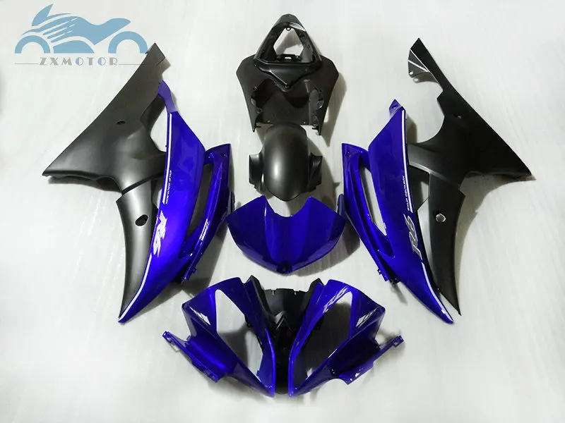 Free custom Injection fairing kit fit for YAMAHA R6 YZFR6 2008-2015 YZF R6 08-15 blue black motorcycle fairings body kits HT03