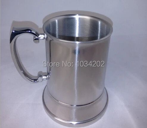 High quality mirror 450ml Double Wall stainless steel tankard,stainless steel beer mug,stainless steel stein