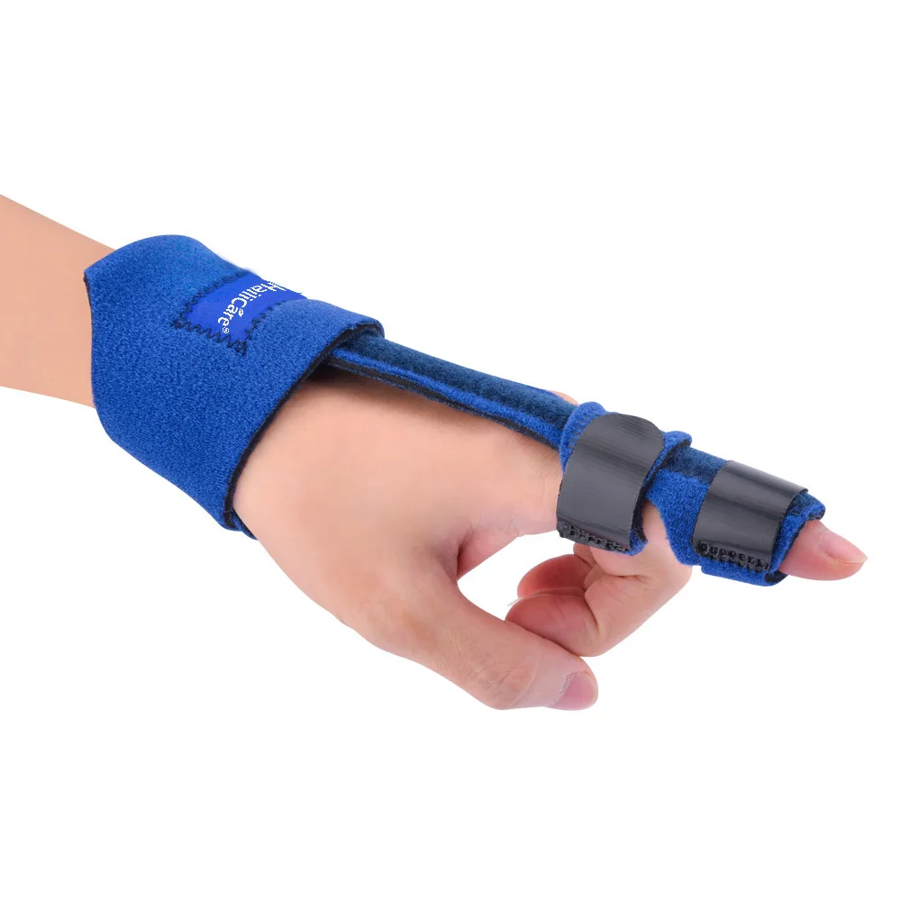 Pierwsza pomoc palec szyna Immobilizer medyczny kciuk pas wspierający regulowany kciuk Brace stabilizator straż Spica wsparcie Thumb Care