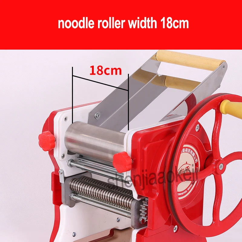 New 18cm noodle roller width Household Manual noodles machine stainless steel pasta machine Pasta Maker Machine Commercial Use