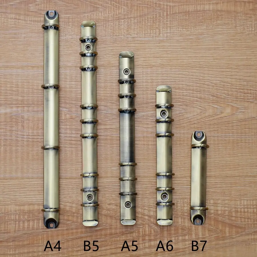 Kolorowy metalowy klips spiralny Segregator A5/A6/B5 z 2 parami śrub ze stali nierdzewnej Rozmiar A5/A6/B5 do pamiętnika DIY Notatnik