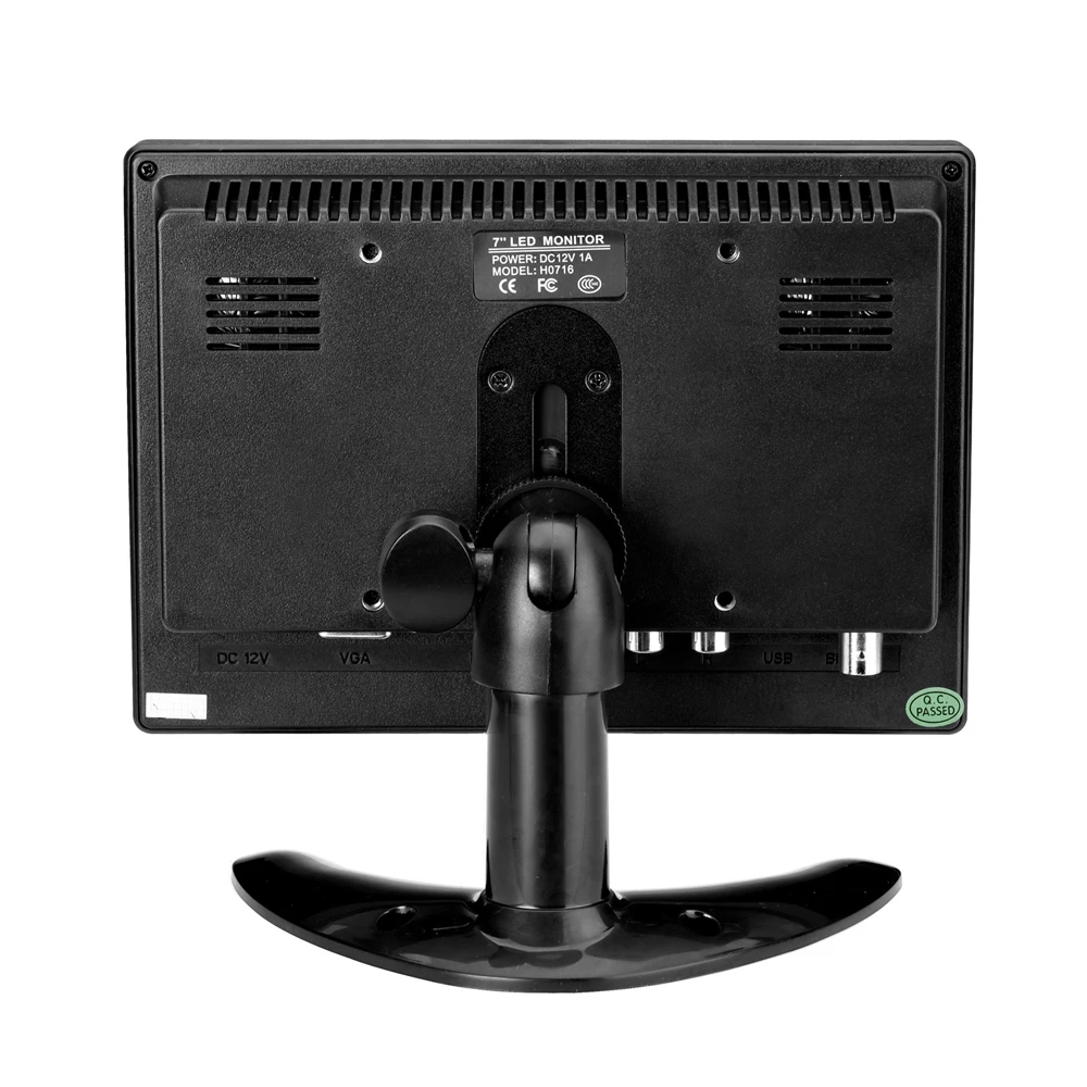 ZHIXIANDA 7 Inch 1024*600 Monitor Small LCD Monitor Lcd Monitor Portable LCD Monitor With AV/BNC/VGA/HDMI/USB Two Speakers