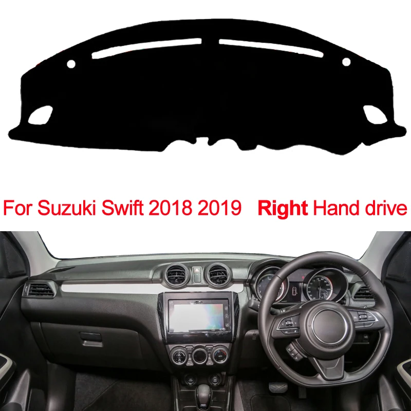 Car Dashboard Cover Dash Mat For Suzuki Swift 2018 2019 Dashmat Pad Carpet Dash Board Sun Shade Automobile Non-slip Car Styling