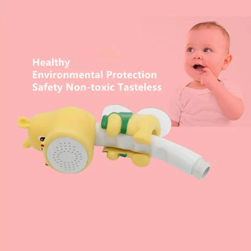 DONYUMMYJO Children Show Heads Cartoon Lovely Home Toy Shower Kid Shower Bathroom Hand Shower Water Booster Faucet Douche Kop