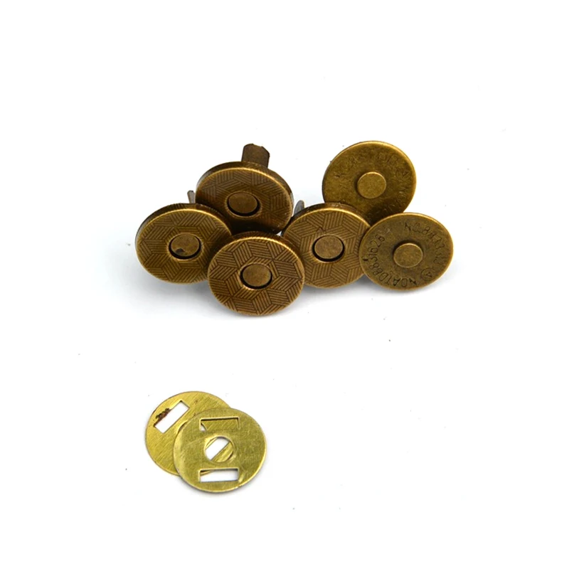 Magnetic snap fasteners x 200 sets - 14mm and 10mm  - magnetic button - bag clasp