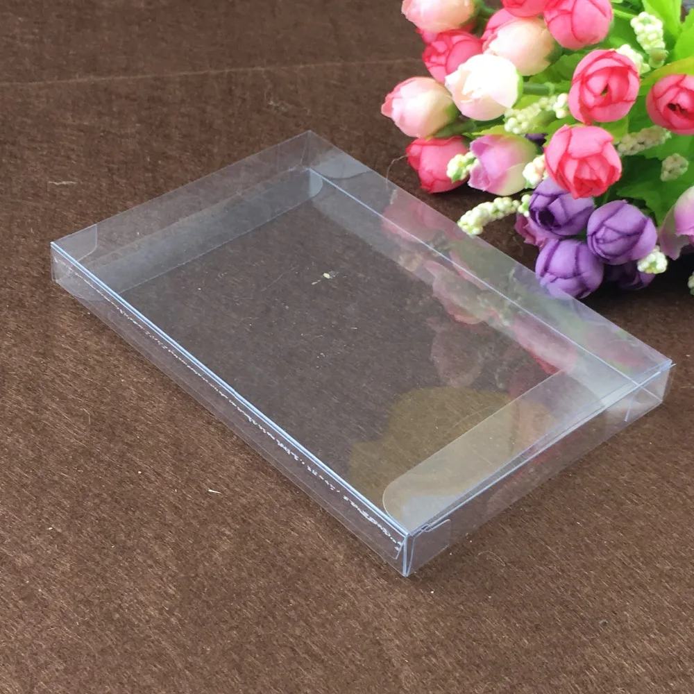 2*3*10cm 50pcs clear plastic pvc boxes schachtel transparent box for candy/wedding gift jewelry display packaging boxes