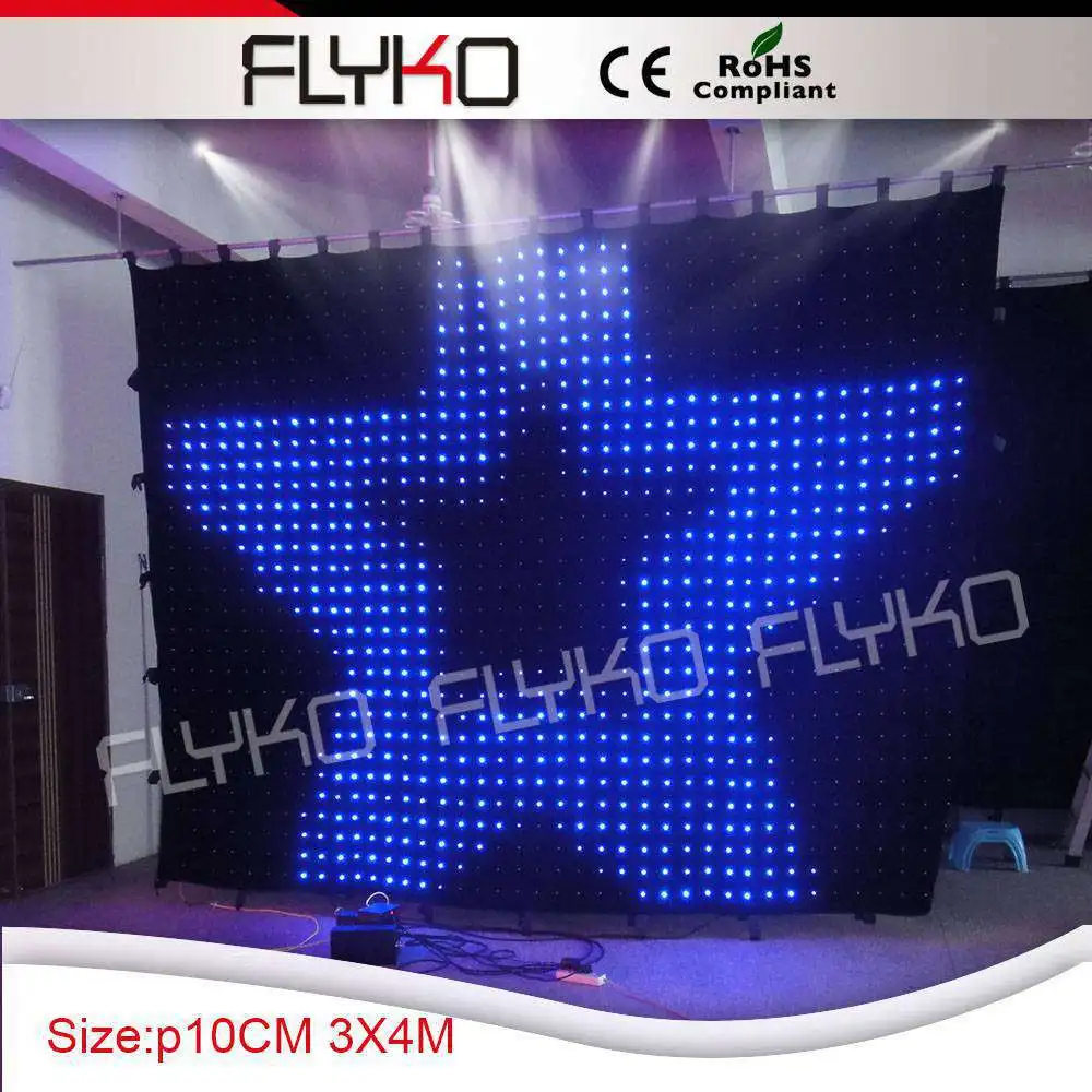 

led disco night bar colorful lighting stage backdrop curtain