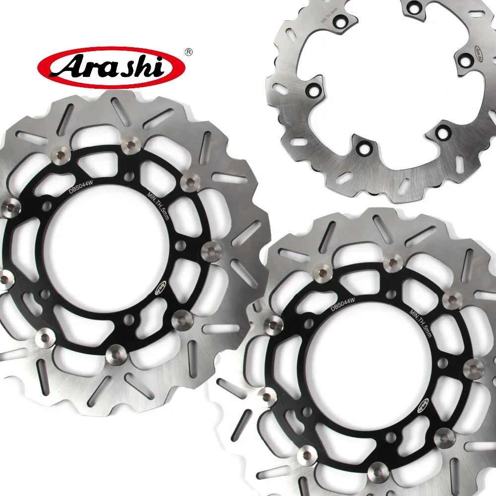 

ARASHI B-KING GSR1300 Front Rear Brake Rotors Brake Disc FOR SUZUKI GSR1300 B KING 2008 2009 2010 BING GSXR1300 HAYABUSA