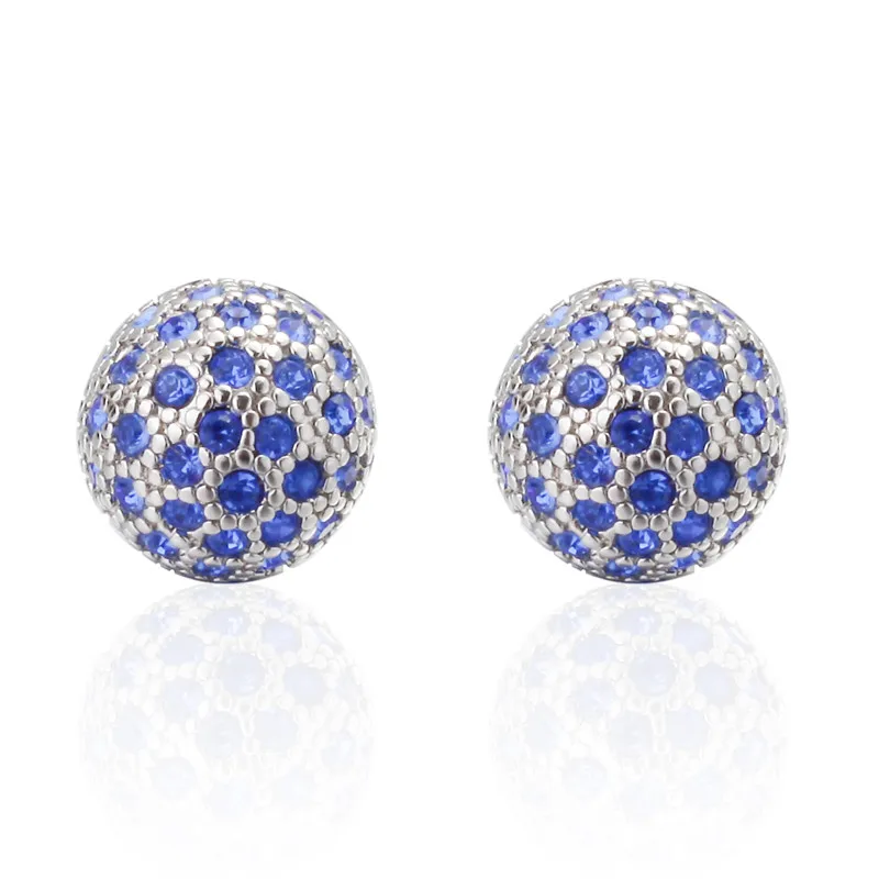 High Quality Cufflinks Classic Fashion blue crystal crown Ball designs material men cufflinks whoelsale&retail