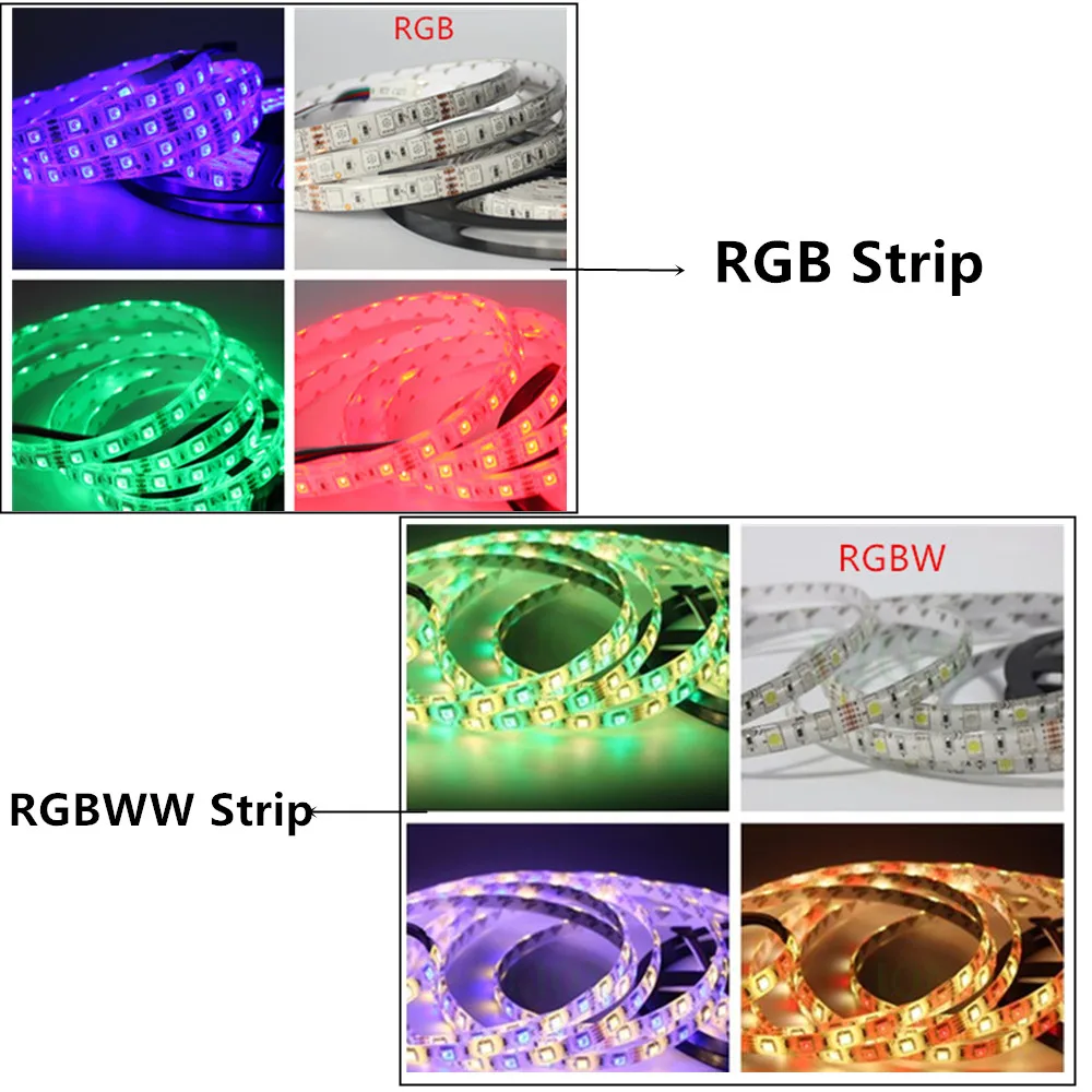 10m 20m 25m 30m RGB dioda Led RGBW taśma wodoodporna 5050 300 led 5m IP65 taśma + dotykowy pilot + 12V zasilacz + wzmacniacz