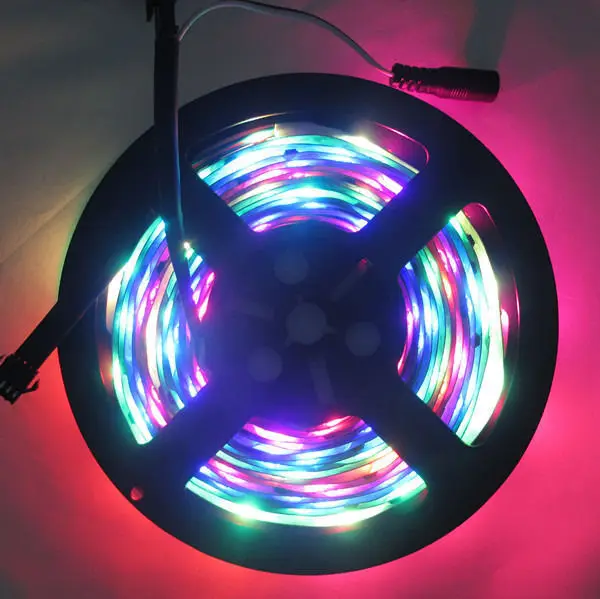 DC12V 5M Digital RGB 133 Dream color 6803 IC Not waterproof LED Strip 5050 + RF remote controller + 3A power supply set