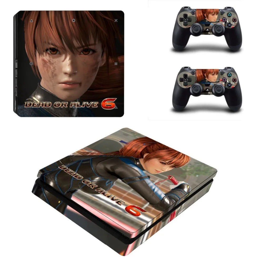 Dead or Alive 6 PS4 Slim Skin Sticker For PlayStation 4 Console and 2 Controllers PS4 Slim Skins Sticker Decal Vinyl