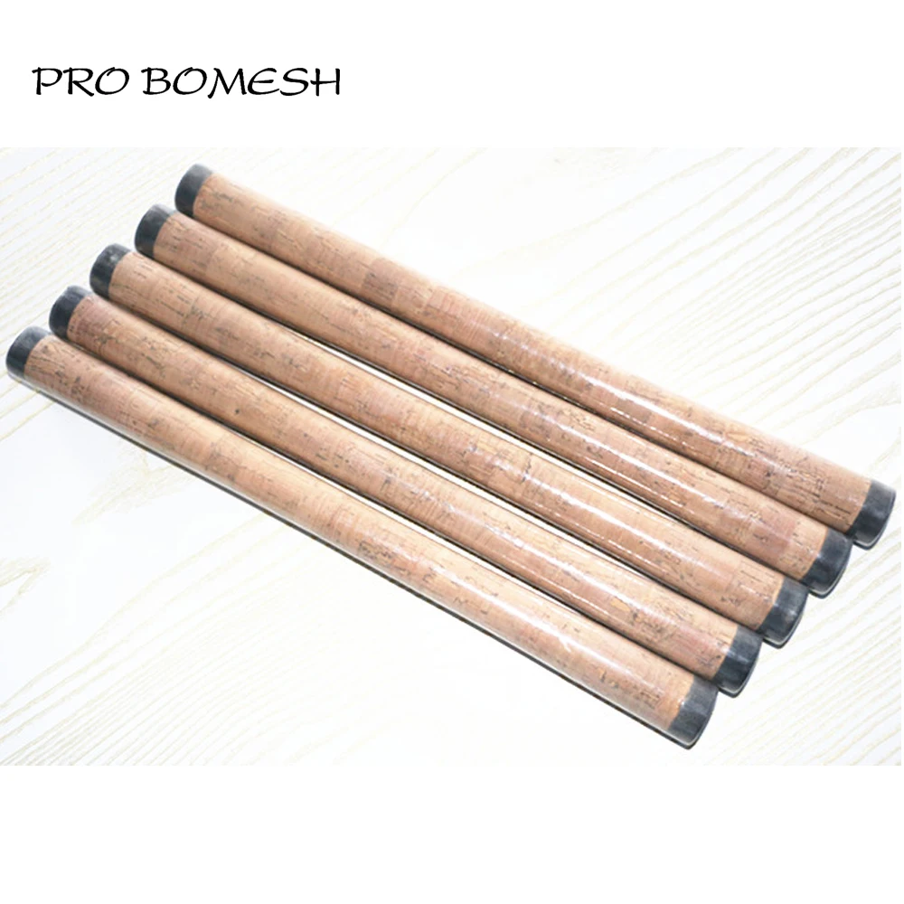 Pro Bomesh 5Pcs/Kit 32.3cm Cork Rear Grip For Spinning Rod DIY Fishing Rod Building Component Repair