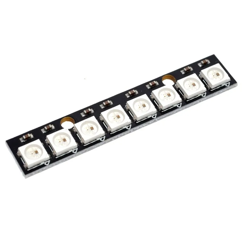 8 channel WS2812 5050 RGB LED lights built-in full color-driven development board 8 Bits