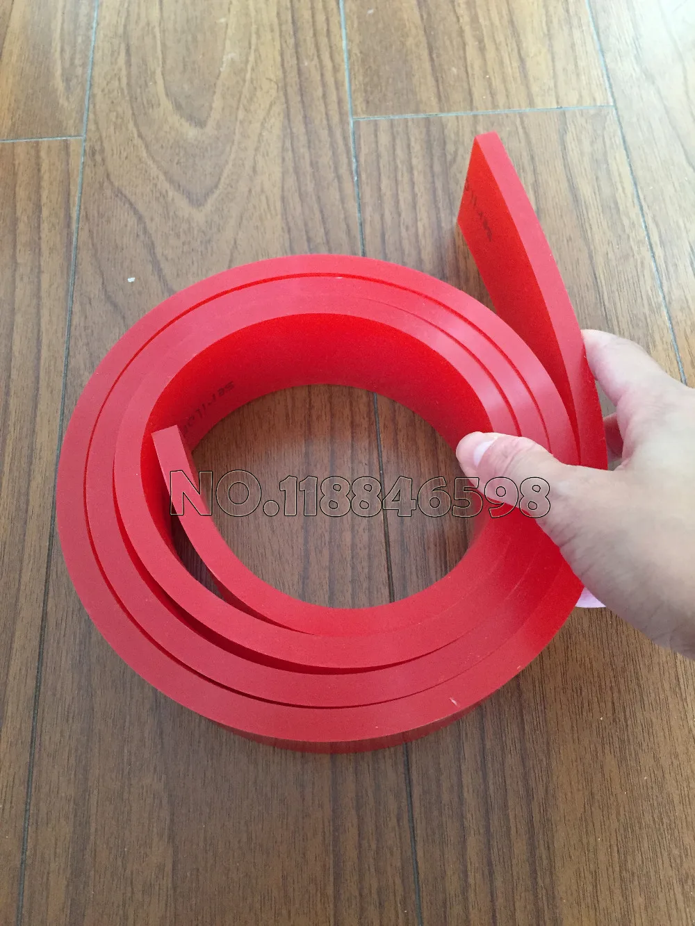 50*9*1000มม./500มม.พิมพ์หน้าจอแบน Squeegee ใบมีดยาง65/75/80/85A Durometer