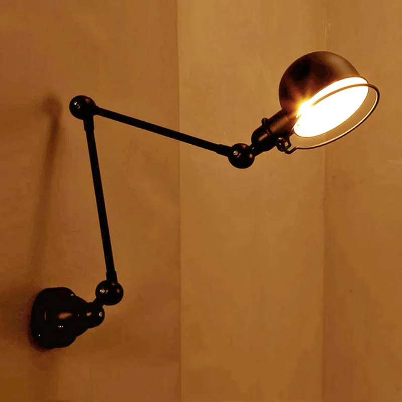 

Vintage rocker retractable ofhead wall lamp american brief led wall lamp