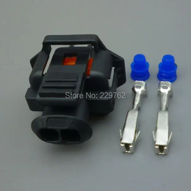 Shhworldsea 2PIN 3,5mm Auto Auto Diesel Injektor weibliche Stecker Stecker für Vauxhall VECTRA 1,9 CDTI/Ford/Peugeot/Citroen/Renault