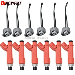 6pcs/lot fuel injectors 1001-87F90 With plugs E85 High performance 850cc for New toyota supra 1jzget 2JZGTE engine motor