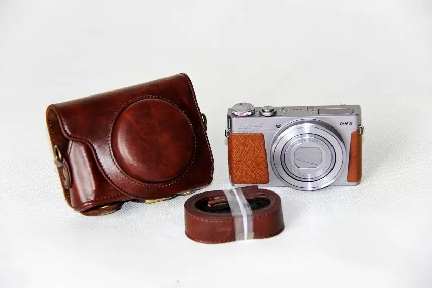 PU Leather Camera Bag Case For Canon Powershot G9X Mark II G9X2
