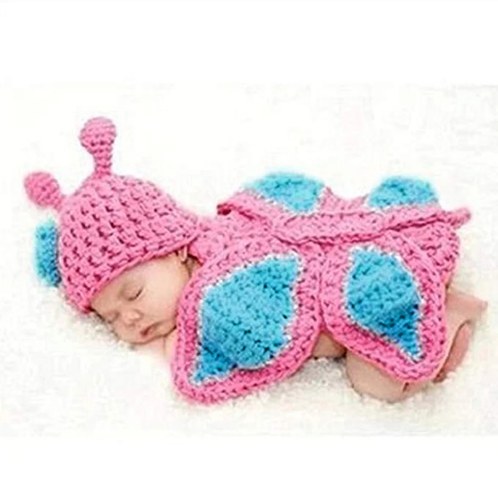 Infant Hand-knitted Wool Wild Snail Newborn Baby Photography Costume Soft Adorable Clothes Crochet One Hundred Days Baby Props