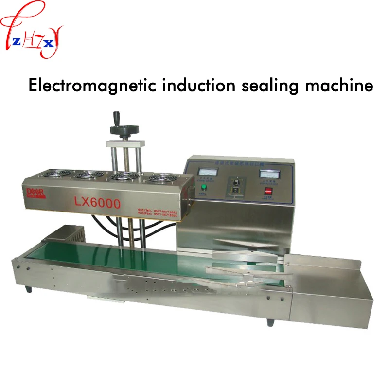 Automatic electromagnetic induction sealing machine LX6000 stainless steel electromagnetic induction sealing machine 220V 2.4KW