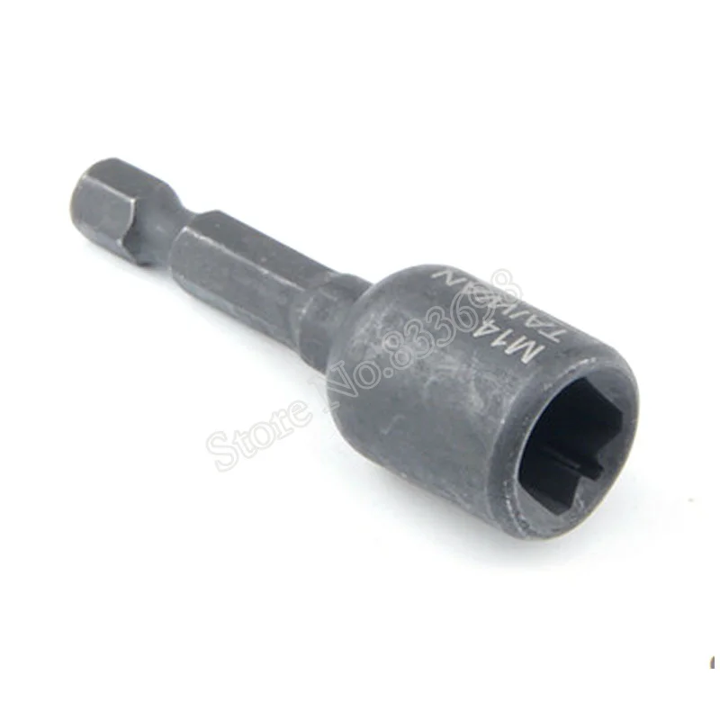 Tap Die Socket Adapter 1/4'' Hex Shank Square Driver M4 M5 M6 M8 M10 M12 M14 Screw Tap Tapping Chuck for Power Drill Tools