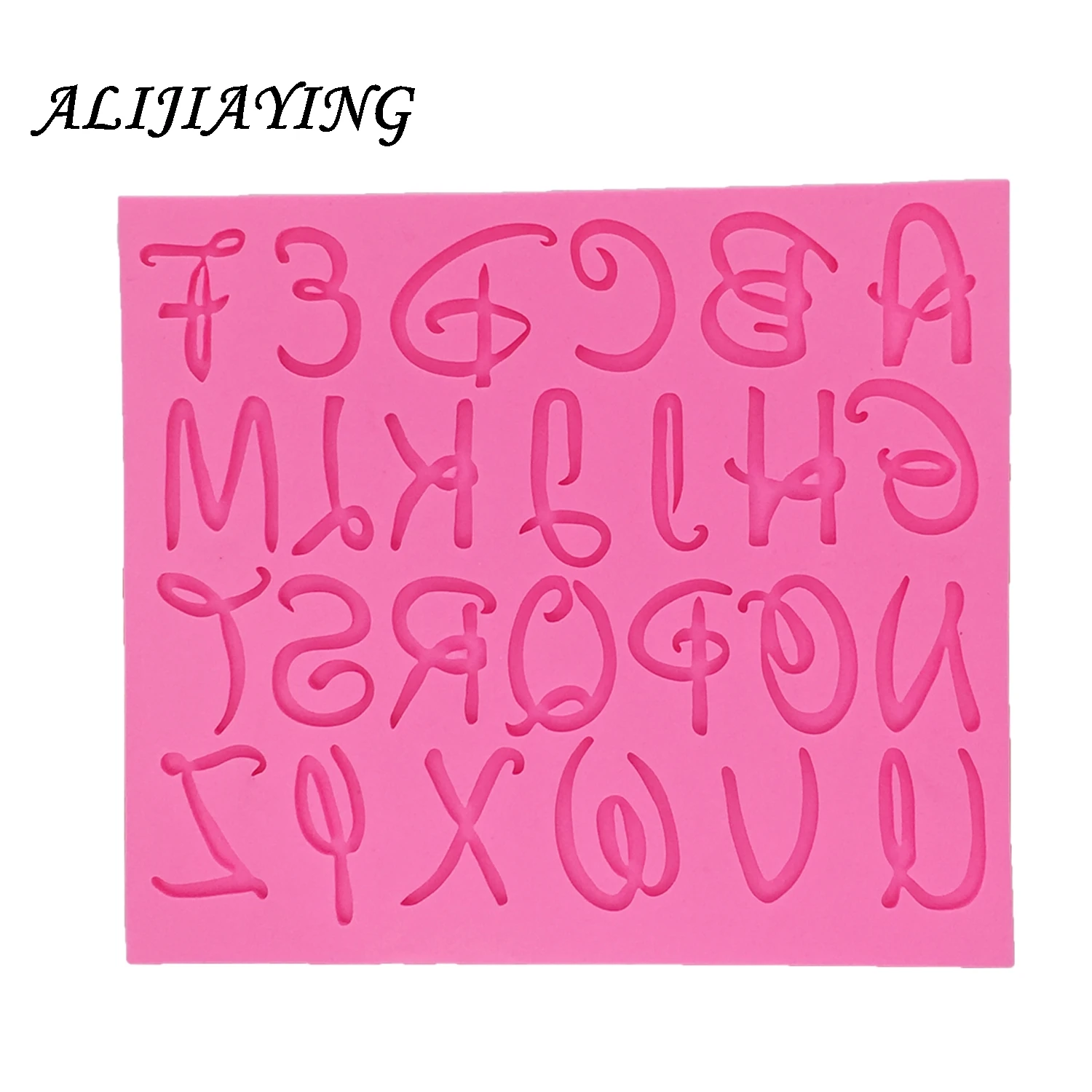 DIY Letter and number Silicone Mold Fondant digital Cake Decorating Tools dessert Sugarcraft Chocolate supply D1273