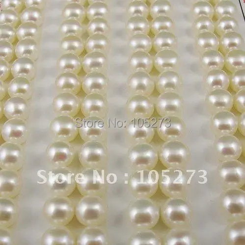 

Free shipping AAA 6-6.5MM White freshwater button pearls half drilled 56pairs/lot New Arrive Fashion Party Wedding Pearl Jewelry