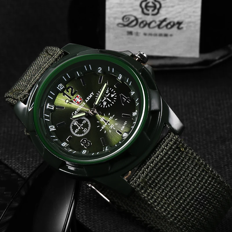 Hot Sale Military Watch Men Gemius Army Men\'s Watch Men Sport Watch Nylon Band Male Clock reloj hombre relogio masculino