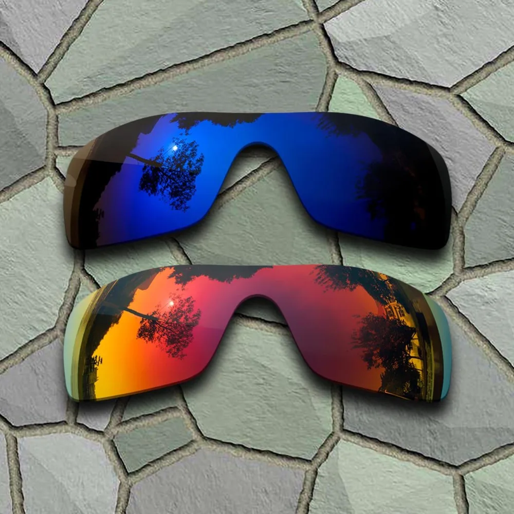 

Violet Blue&Violet Red Sunglasses Polarized Replacement Lenses for Oakley Batwolf