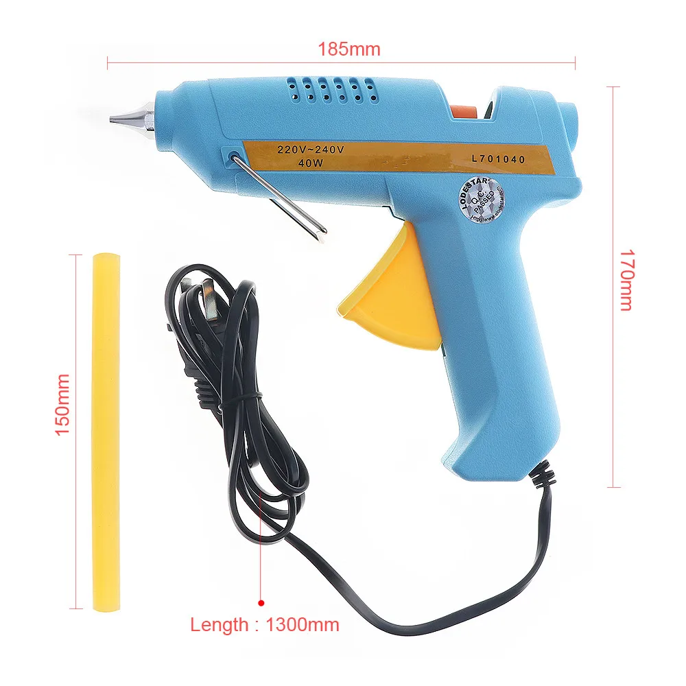 

Hot Sale Professional High Quality Handheld Hot-melt Glue Gun Support 11mm Diameter Sticks With EU Plug Holder Switch Glue Gun