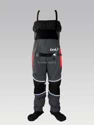 Lenfun Man's Whitewater dry pants,Touring,Kayaking dry pants bibs with relief zipper,Sea Kayaking,Rafting Paddling,Canoeing