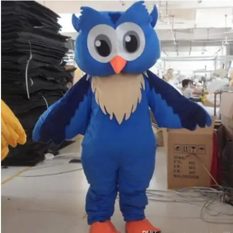 

New Adult Cute Deluxe Blue Bird Eagle Party Mascot Costume Christmas Fancy Dress Halloween Mascot Costume Free Ship