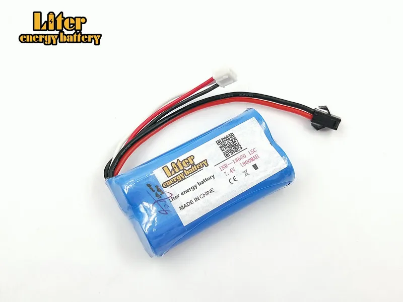 10 pcs/lot 7.4V 1800mAh 18650 Lithium battery You Di U12A Syma S033g 6088T 15c