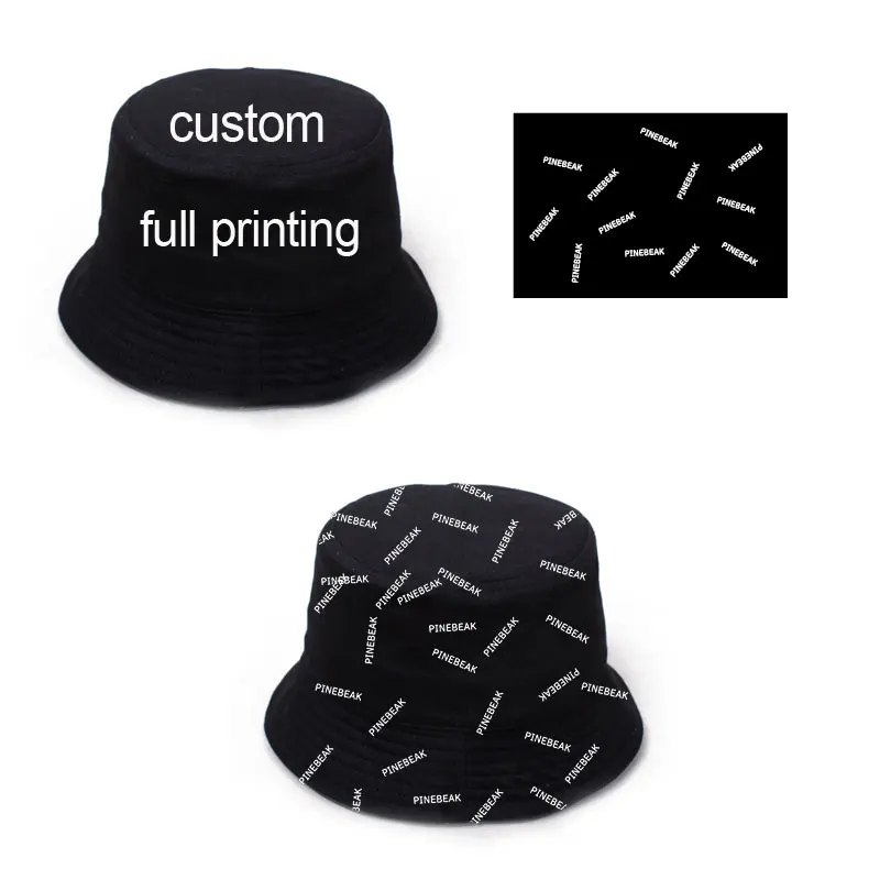 wholesale custom hat with logo custom printing hat  bucket pick your color add your logo embroidery custom with your design