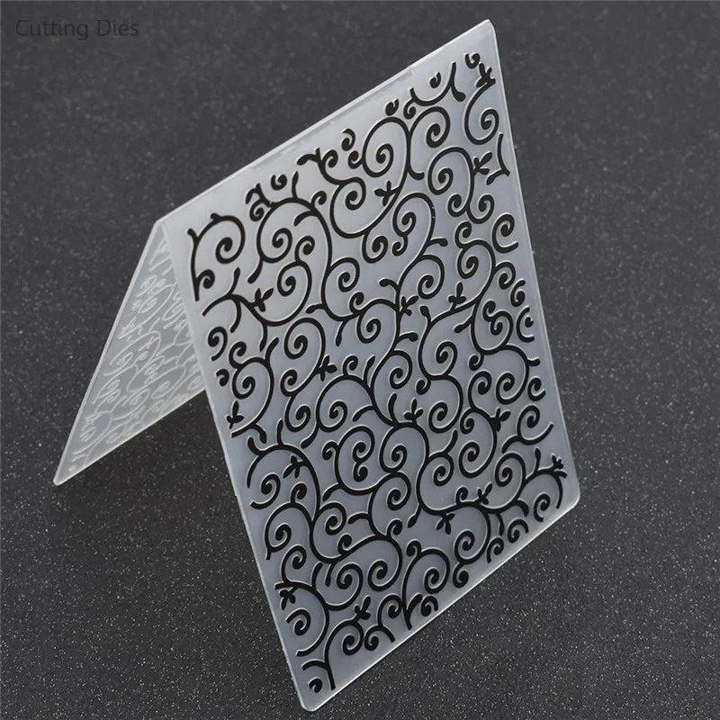 2019 Flower Bricks Plastic Embossing Folders For Card Album Diy Making Template Tool Scrapbooking Crafts