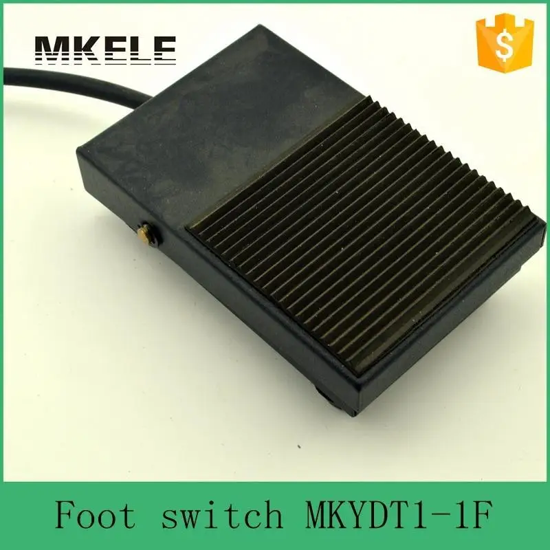MKYDT1-1F factory Direct Price SPDT NO/NC Nonslip Rubber Metal Momentary Power Foot Switch Pedal Foot switch from china factory